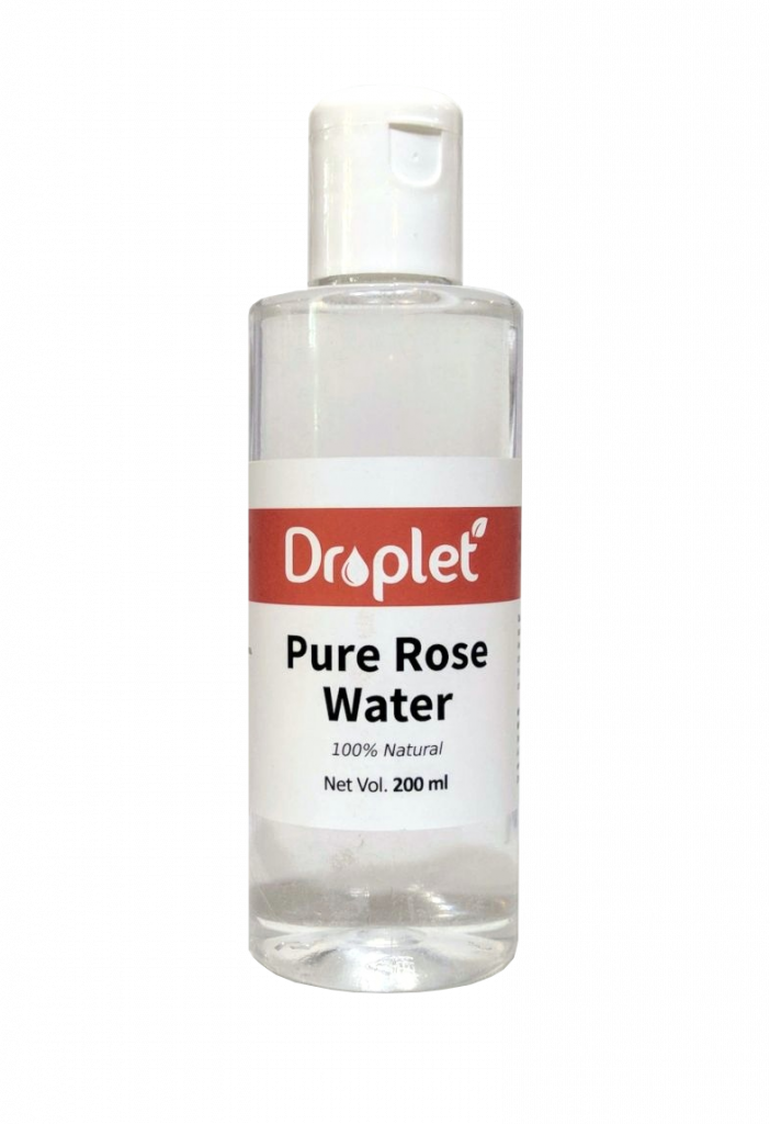 Aromatic Natural & Pure Rose Water for Skin Care Droplet Care 200 ML